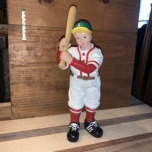 Vintage Paper Mache Baseball Player 9 Inches Tall Sports Figure‎ Figurine